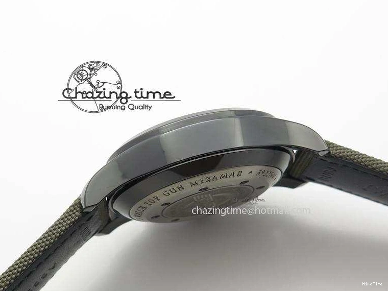 MIROTIME 0506 SunProtective Pilot Top Gun Miramar IWC388002 V6 1:1 Best Edition Ceramic Case On Nylon Strap A 7325
